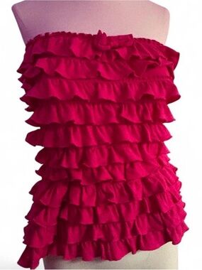 2000s Hollister Ruffled Tube Top